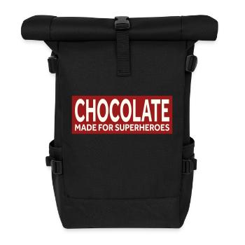 LE CHOCOLAT - FAIT POUR LES SUPER-HÉROS - Sac à dos roll top - noir - Devant