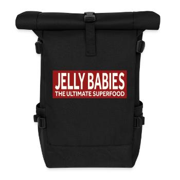 JELLY BABIES - THE ULTIMATE SUPERFOOD - Rolltop Rucksack - Schwarz - Vorne