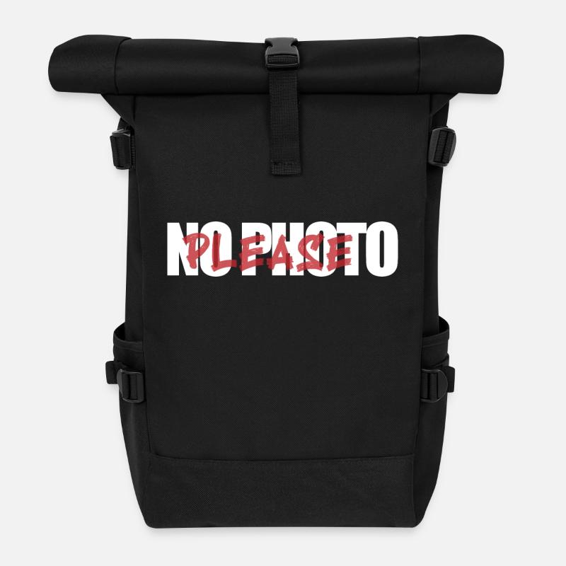 No Photo - Rolltop Rucksack - Schwarz