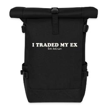 I TRADED MY EX - BEST DEAL EVER - Rolltop Rucksack - Schwarz - Vorne