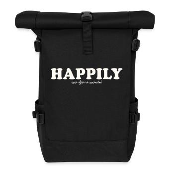 HAPPILY EVER AFTER IS OVERRATED - Roll Top Backpack - black - Front