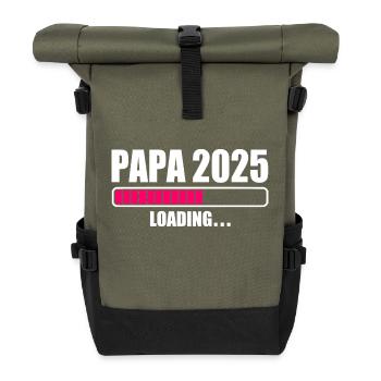Papa 2025 - Rolltop Rucksack - Olive/Schwarz - Vorne