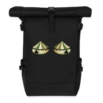 Tent 2 - Roll Top Backpack - black - Front