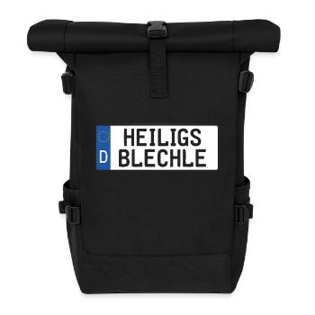 Heiligs Blechle | Typiquement souabe - Sac à dos roll top - noir - Devant