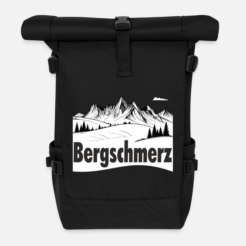 Bergschmerz - Rolltop Rucksack - Schwarz