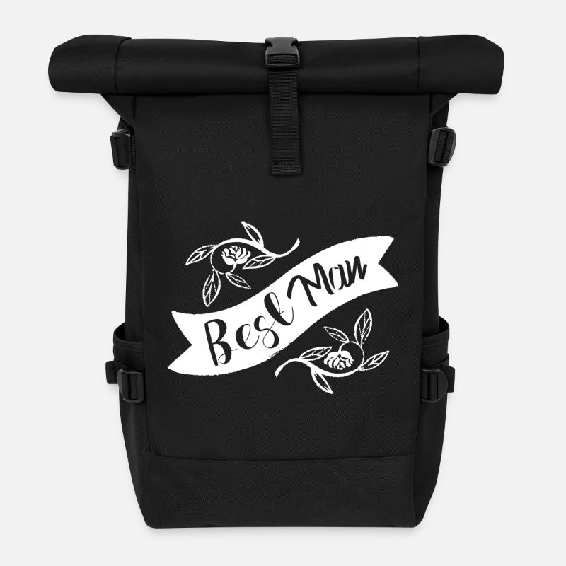 Hochzeit Hochzeitstag Jahrestag Wedding Sprüche - Rolltop Rucksack - Schwarz