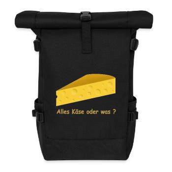 Fromage - Sac à dos roll top - noir - Devant