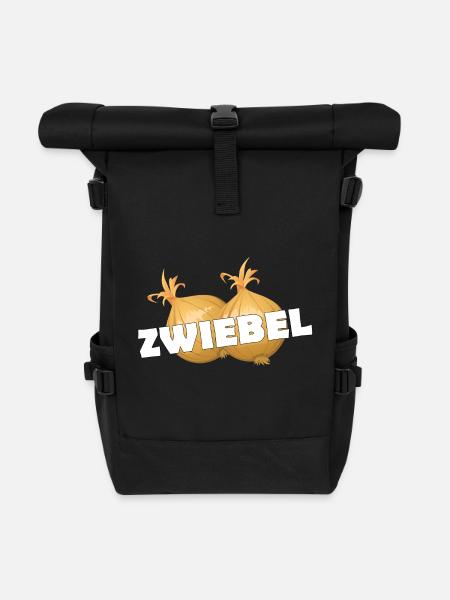ZWIEBEL - Rolltop Rucksack - Schwarz