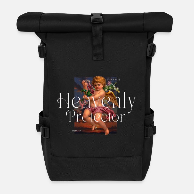 Protecteur céleste - Sac à dos roll top - noir