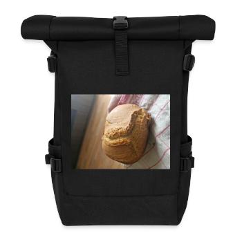 Croûte dorée pain rustique - Sac à dos roll top - noir - Devant
