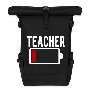 Batterie du professeur Travail drôle Drôle - Sac à dos roll top - noir - Devant