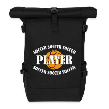 Footballeur - Sac à dos roll top - noir - Devant