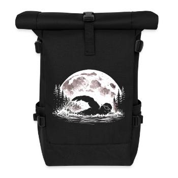 Bigfoot Schwimmer - Rolltop Rucksack - Schwarz - Vorne