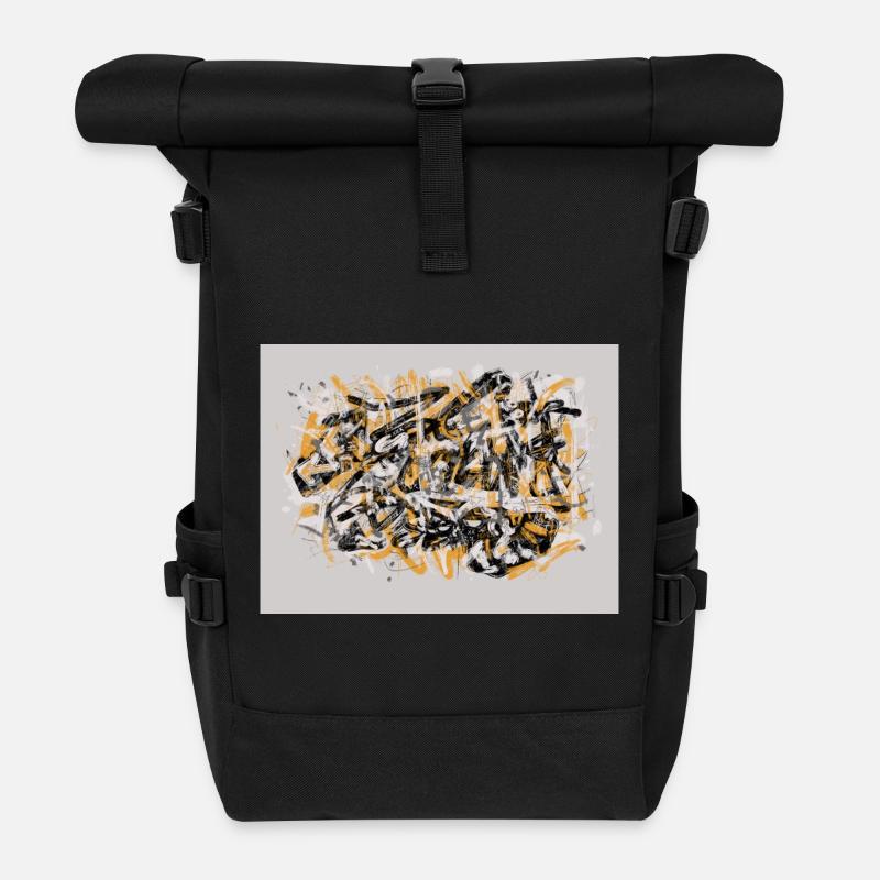 Tag ohne Gesicht - Rolltop Rucksack - Schwarz