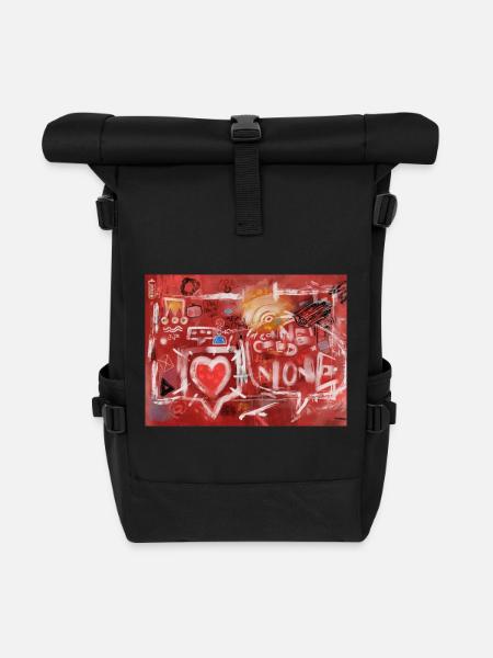 Connected-Alone-Severino-Canepa - Sac à dos roll top - noir