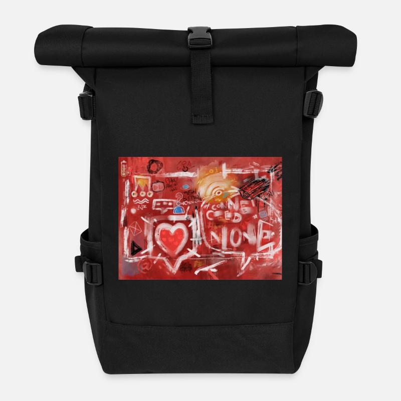 Connected-Alone-Severino-Canepa - Sac à dos roll top - noir