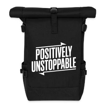 Absolut unaufhaltsam - Rolltop Rucksack - Schwarz - Vorne