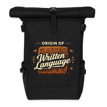Altes Mesopotamien, Sumerisches - Rolltop Rucksack - Schwarz - Vorne