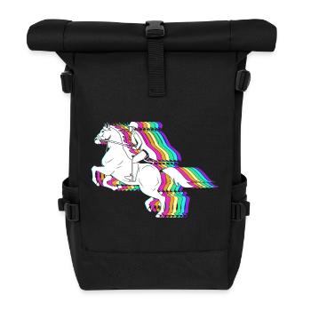 Horse racing - Roll Top Backpack - black - Front