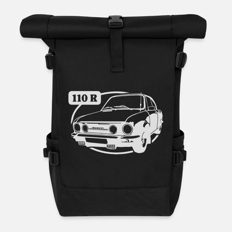 Auto 110 R - Rolltop Rucksack - Schwarz