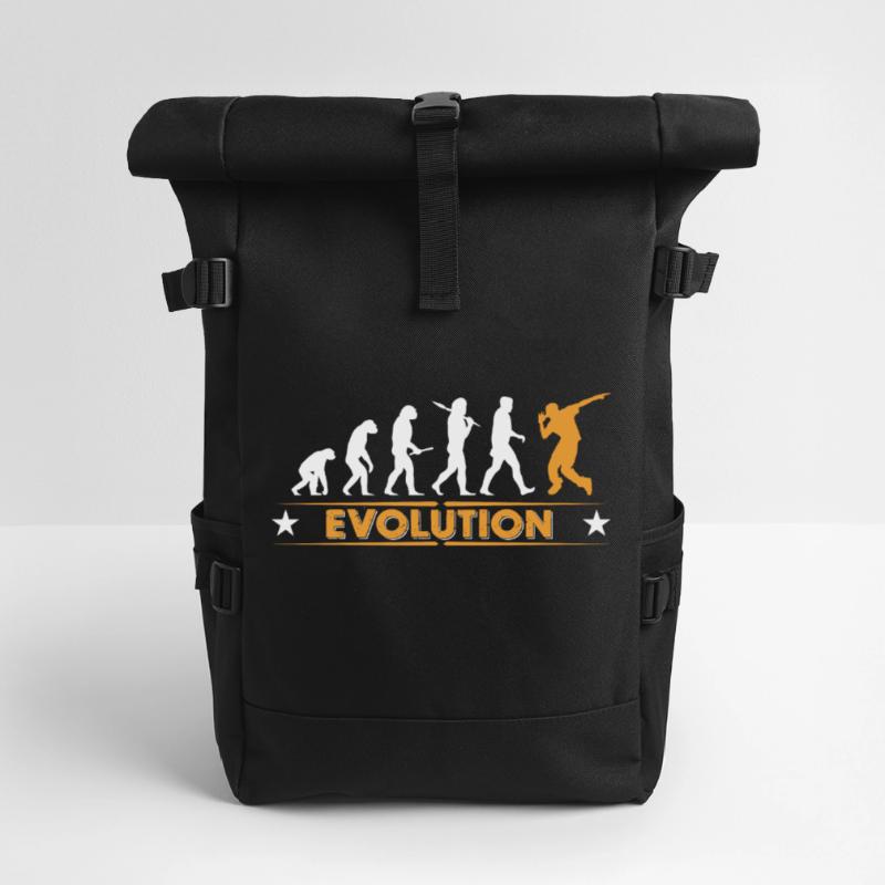 HipHop Breakdance Evolution - orange/weiss Rolltop Rucksack