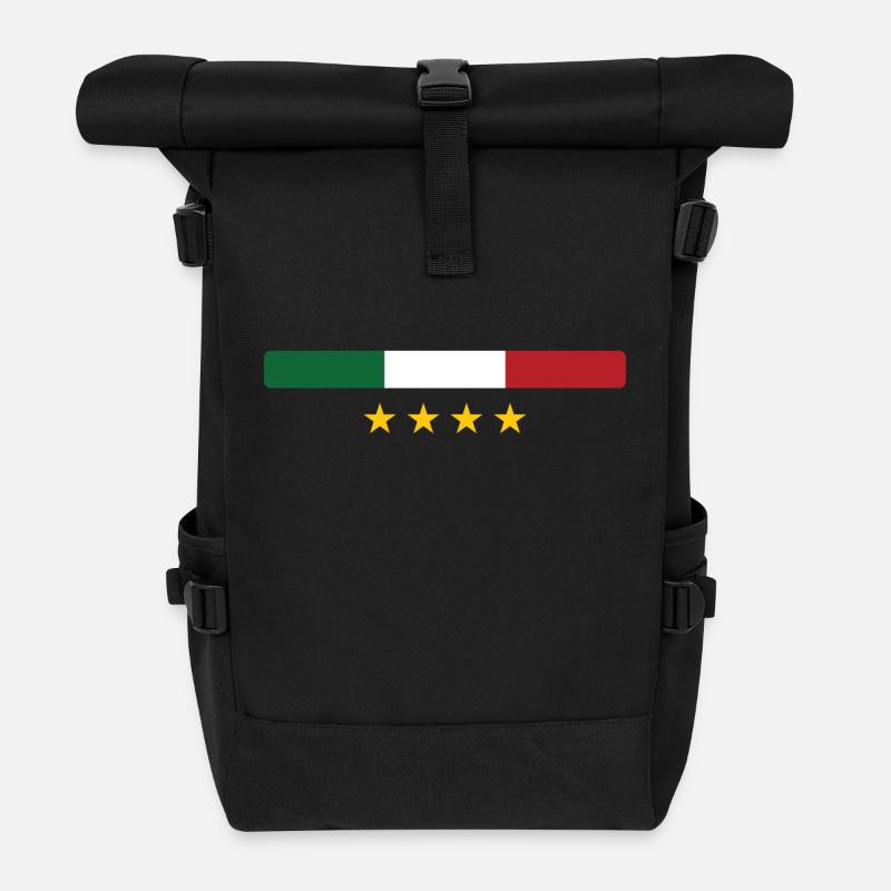 Italie / Italia - Rolltop Rucksack - Schwarz