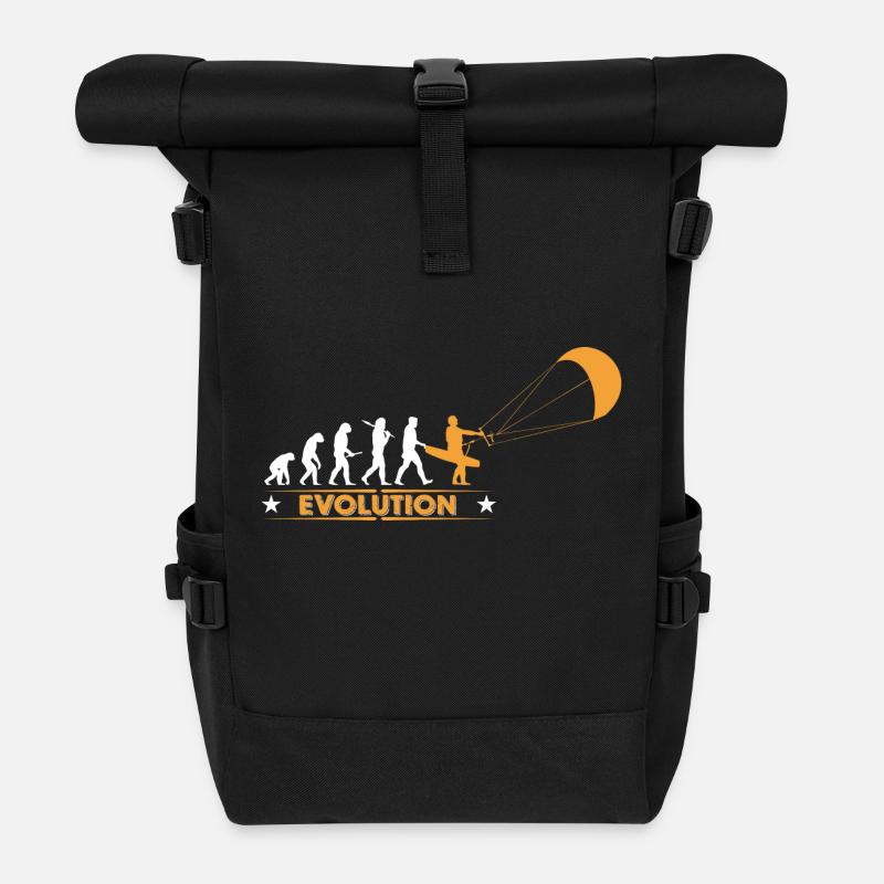 Kitesurf - evolution - Sac à dos roll top - noir