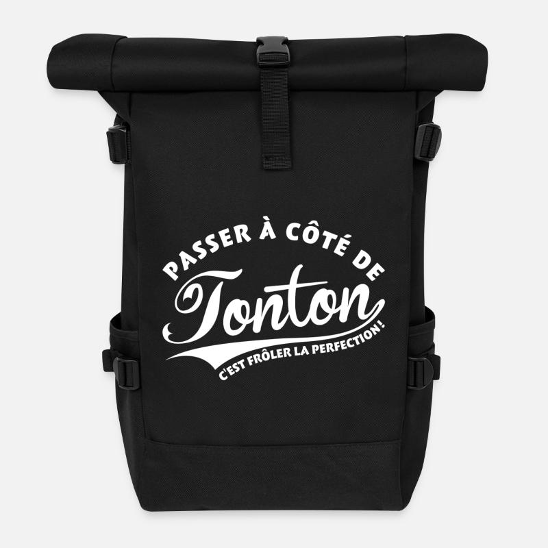 Tonton perfection - Sac à dos roll top - noir
