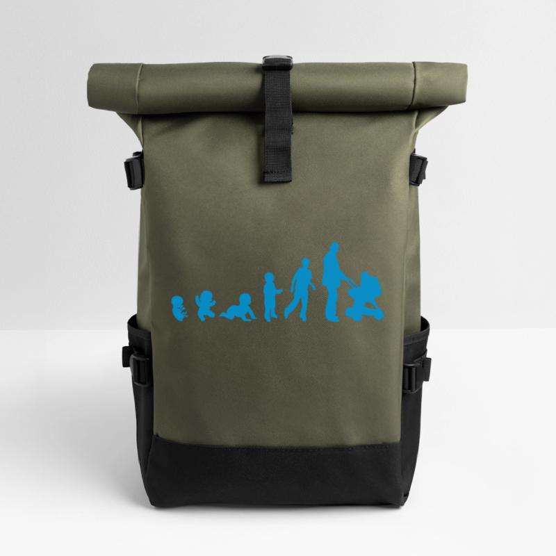Evolution stroller dad dad stroller1 Roll Top Backpack