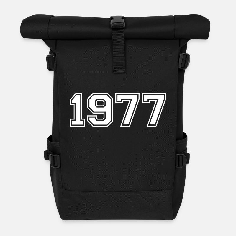 1977 - Rolltop Rucksack - Schwarz