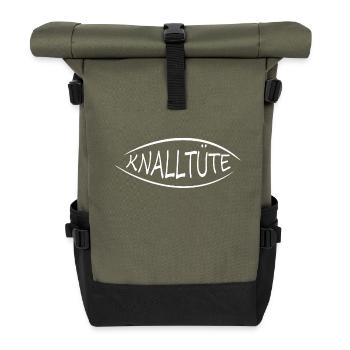 Bang sac drôle mot - Sac à dos roll top - olive/noir - Devant