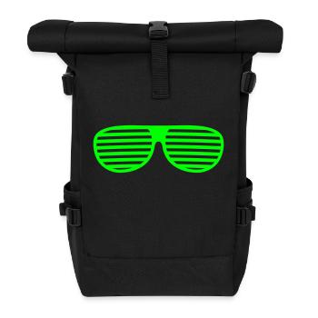 glasses - Roll Top Backpack - black - Front