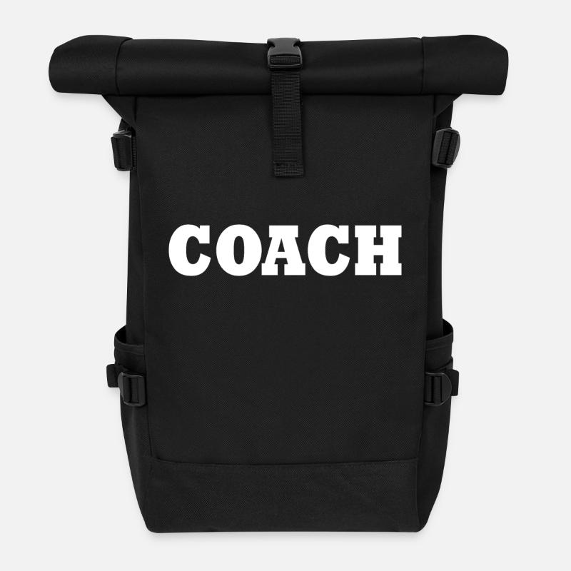Coach - Rolltop Rucksack - Schwarz
