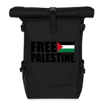 Free palestine - Roll Top Backpack - black - Front