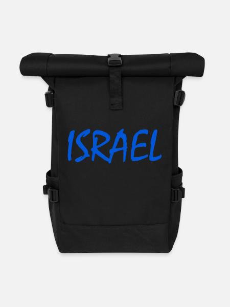 Israel - Roll Top Backpack - black