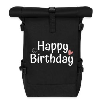 Happy birthday - Rolltop Rucksack - Schwarz - Vorne