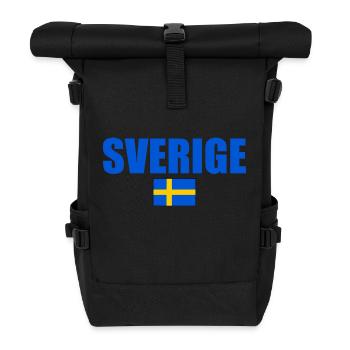 Sverige - Rolltop Rucksack - Schwarz - Vorne