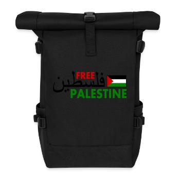Free palestine فلسطين Palestina - Rolltop Rucksack - Schwarz - Vorne