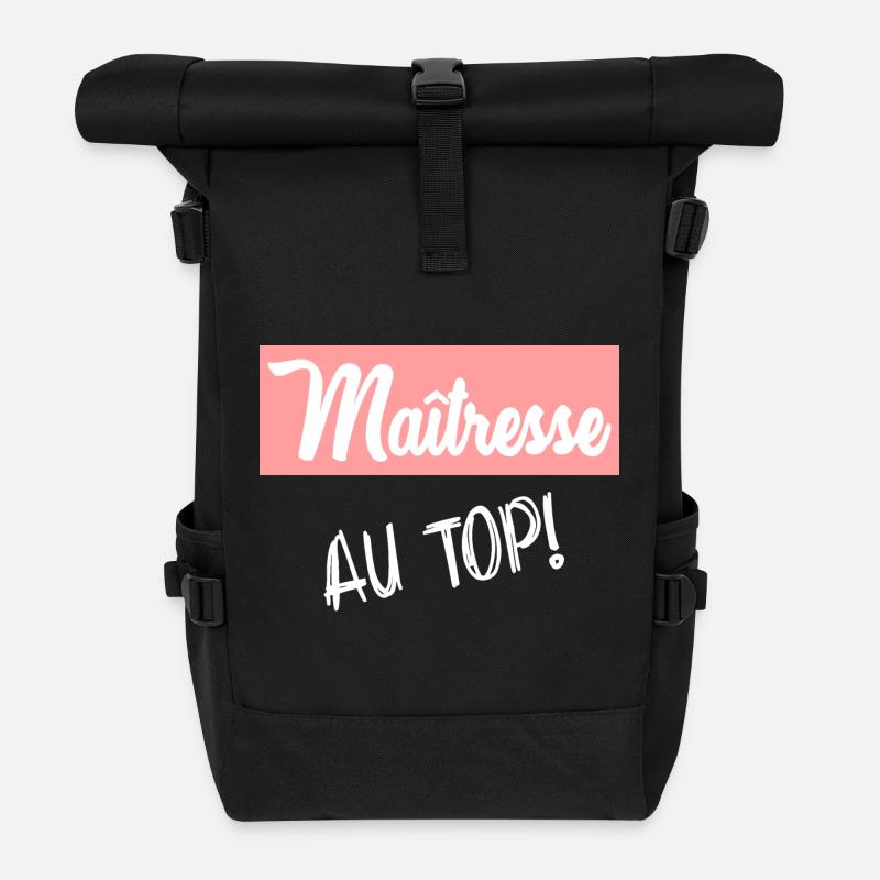 MAÎTRESSE. MERCI. MERCI MAÎTRESSE - Sac à dos roll top - noir