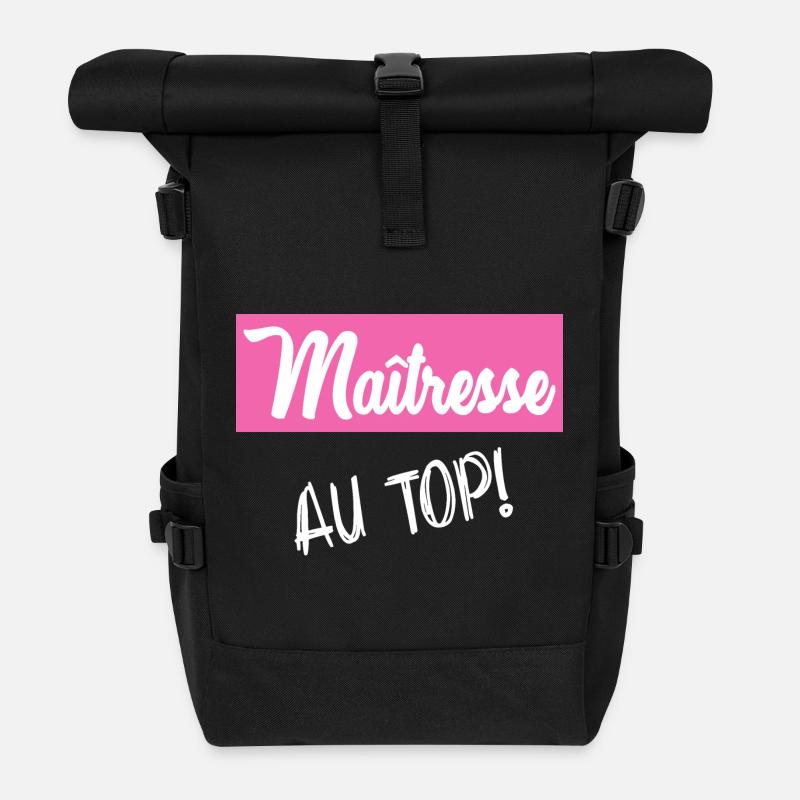 MERCI. MAÎTRESSE. MERCI MAÎTRESSE - Sac à dos roll top - noir