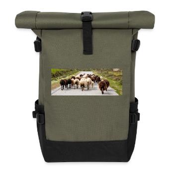 Mountain Goat in the national park Park Kos Island - Roll Top Backpack - olive/black - Front