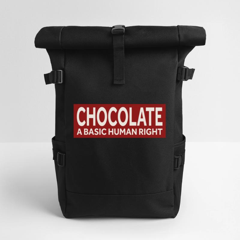 CHOCOLATE - A BASIC HUMAN RIGHT Roll Top Backpack