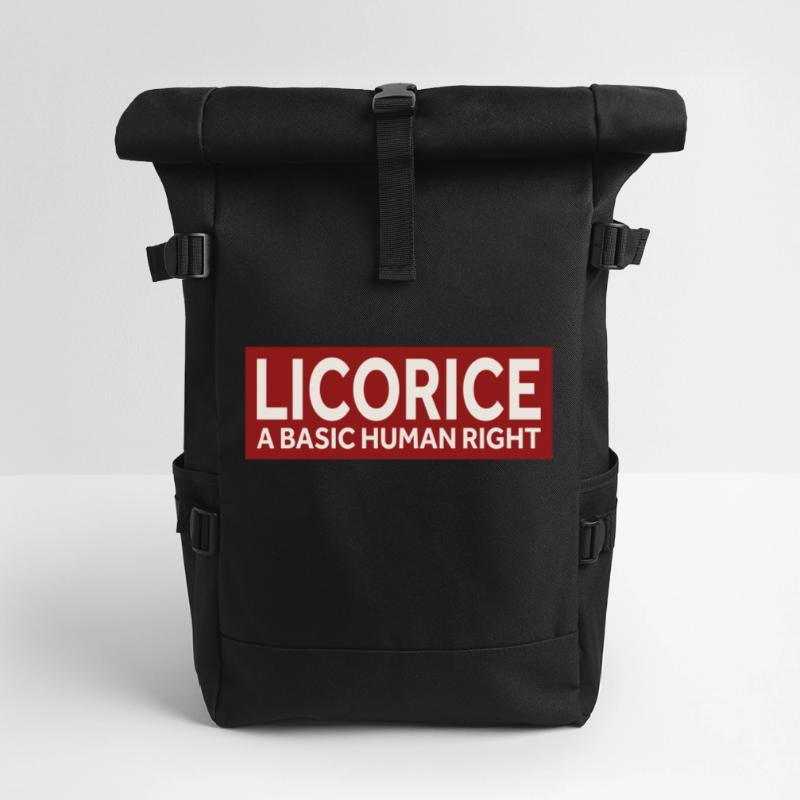 LICORICE - A BASIC HUMAN RIGHT Rolltop Rucksack