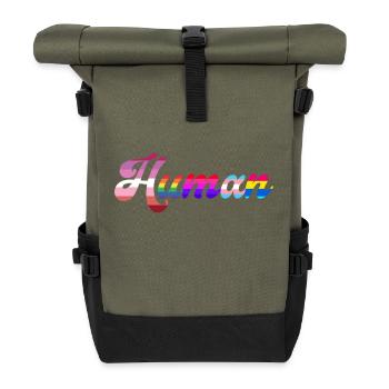 Human rights lgbtq equality gender - Roll Top Backpack - olive/black - Front