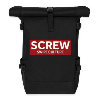 CULTURE PAR BALAYAGE À VIS - Sac à dos roll top - noir - Devant