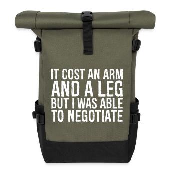 it cost an arm and a leg but I was able negotiate - Roll Top Backpack - olive/black - Front