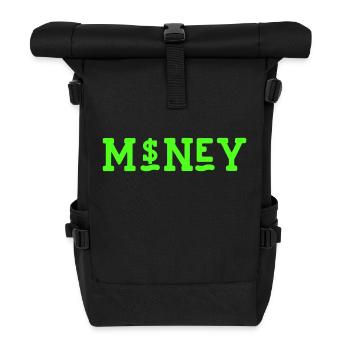 Argent - Sac à dos roll top - noir - Devant