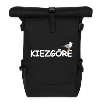 Kiezgöre - Rolltop Rucksack - Schwarz - Vorne