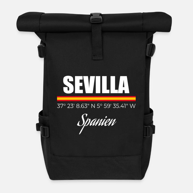 Sevilla - Rolltop Rucksack - Schwarz