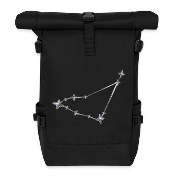 Sternenreihe Konstellation Design - Rolltop Rucksack - Schwarz - Vorne